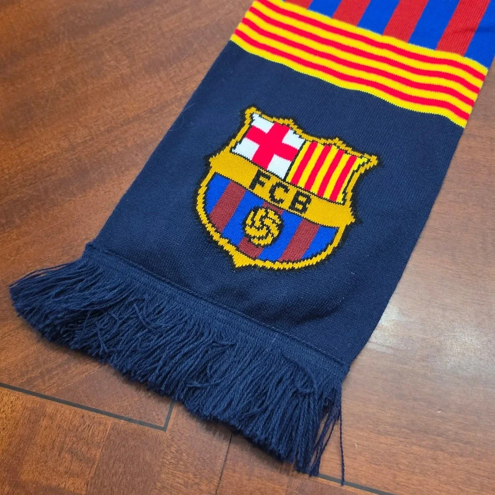 FC Barcelona Scarf Blue FCB Barca Soccer Futbol Fan Scarf 1899 La Liga Gear